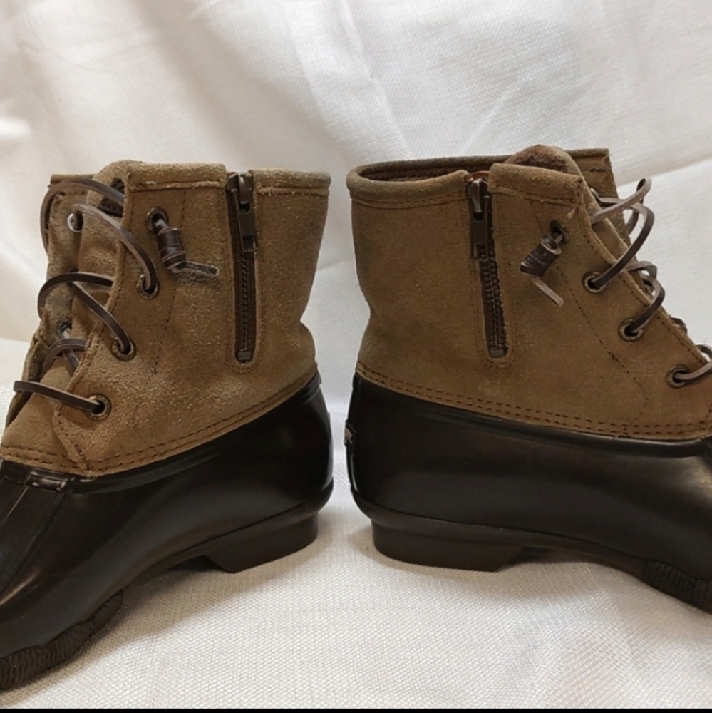 Sperry Saltwater Waterproof Suede/Rubber Rainboot - Picture 10 of 11